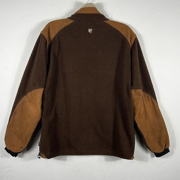🔥🔥 KUHL Fleece Sherpa Fleece Jacket Full zip Brown Men Size Medium - EXCELLENT - Picture 8 of 12